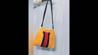 💐Crochet Granny Square Tote Bag🧶 [upl. by Llerot]