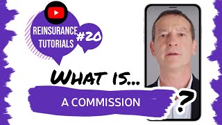 ✅ What is a commission  Reinsurance tutorials 20 [upl. by Assilrac]