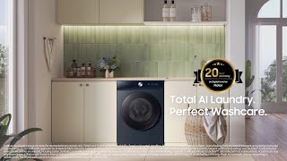 Samsung Bespoke AI Laundry Total AI Laundry Perfect Washcare [upl. by Ernst560]