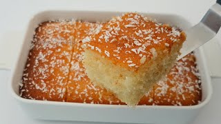 Semolina Cake  Basbousa Cake  How To Make Basbousa With Coconut [upl. by Balmuth914]