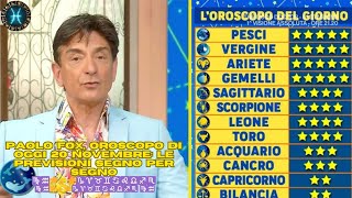 I Fatti vostri Oroscopo Paolo Fox di oggi 20 novembre le previsioni segno per segno ♍♒🌟💫⭐♑♈♉♊♋♌♎♐ [upl. by Ettenej419]