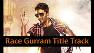 Race Gurram Title Track Hindi Version Allu Arjun  Shruti Hassan  Brahmanandam [upl. by Fillender]