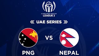 Papua New Guinea Vs Nepal  ICC Mens Cricket World Cup League 2  UAE Series  Kantipur TV HD LIVE [upl. by Laikeze896]