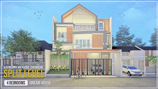 12x12 m  Luxury Split Level House Design with 4 Bedrooms Could be Your Dream House [upl. by Idonna569]