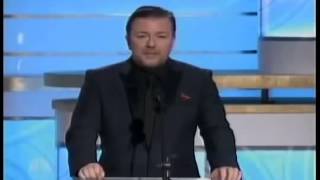 Ricky Gervais at the 2010 Golden Globes [upl. by Calmas]