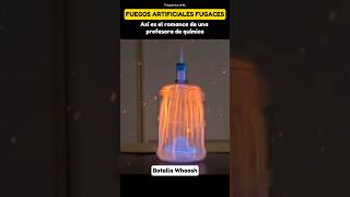 Experimento romántico ❤️ de química ciencia viral gas whoosh amor [upl. by Yroggerg]