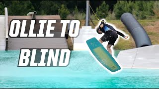 OLLIE TO BLIND  WAKEBOARDING  HOW TO  CABLE [upl. by Kerekes238]