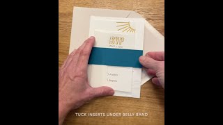 How to assemble wedding invite set [upl. by Slosberg232]