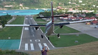 A day at one of the worlds most challenging airports 4K planespotting at St Barts 2 [upl. by Worrell]