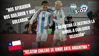 Relator Chileno rendido ante la Scaloneta Argentina vs Chile 30 [upl. by Schilit]