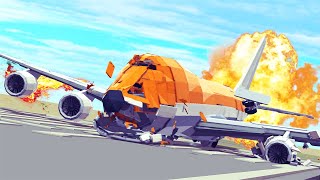 Satisfying Airplane Crashes 9 😱 Besiege [upl. by Arata]