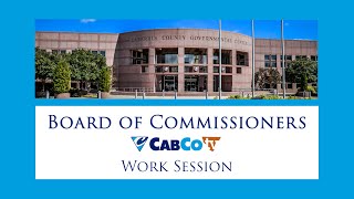 Cabarrus County BOC Work Session 03042024 [upl. by Hgielrac]