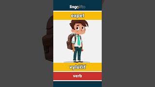 🇬🇧🇸🇰 expel  vylúčiť  vocabulary builder  learn English  naučme sa anglicky [upl. by Weitzman]