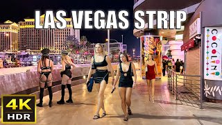 Las Vegas Strip Night Walk  October 2024  Las Vegas Nevada [upl. by Naihtniroc]