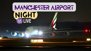 4K Tuesday Night Live Manchester Airport  Join Macc crew amp relax live maccaviation [upl. by Ddet]