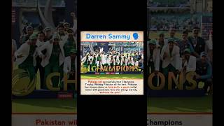 Darren Sammy About The Champions Trophy To Held In Pakistan 🏆 cricket shorts championtrophy2025 [upl. by Connors15]