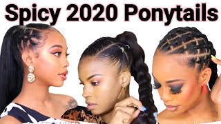 2020 Easy Ponytail  Ponytail hairstyles for black hair 2 [upl. by Ziagos]