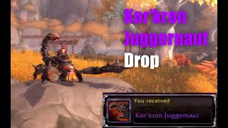 Korkron Juggernaut DropWOW Mount Drop [upl. by Aryaz94]