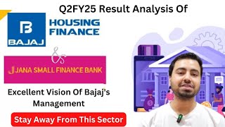 Bajaj Housing amp Jana Small Bank Q2FY25 Result Analysis  Jana Bank Ka Stock Kyu Gira Aaj [upl. by Nnaassilem587]