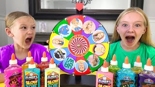 Mystery Wheel of Youtubers Pick Our Slime Ingredients [upl. by Edva308]