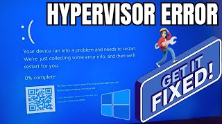 How to Fix Hypervisor Error Blue Screen of Death BSOD on Windows 1011 [upl. by Derfla]