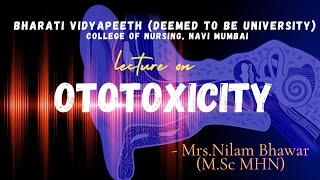 PRACTICE TEACHING ON OTOTOXICITY [upl. by Redneval]