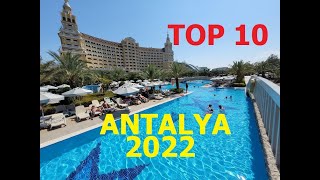 TOP 10 BEST 5 STAR ALL INCLUSIVE RESORT ANTALYA TURKEY 2022 [upl. by Allegra]