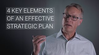 4 Key Elements of an Effective Strategic Plan [upl. by Keiko644]