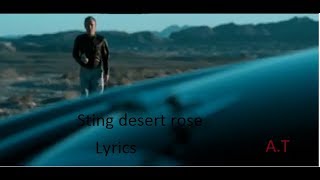 sting desert rose lyrics [upl. by Ahsiened716]