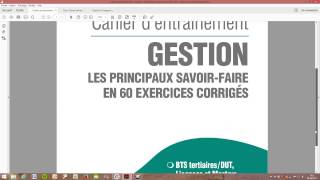 Gestion  Les principaux savoirfaire en 60 exercices corrigés [upl. by Fe542]