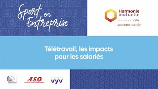 Télétravail  les impacts pour les salariés [upl. by Anagrom]