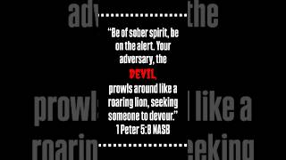 1 Peter 58  Bible Verse [upl. by Notsle331]