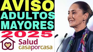 💥CASA X CASA ADIOS CENSO DE SALUD MEDICINA CIRUGÍAS Y MÁS AQUÍ ADULTOS MAYORES 65 AÑOS 🔥 [upl. by Jorey]