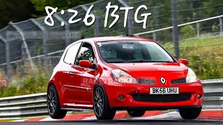 826 BTG Clio 197 Turbo Meglio Nurburgring [upl. by Hsina]