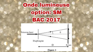 Exercice onde lumineuse extrait de lexamen national 2017 option SM [upl. by Alysa212]