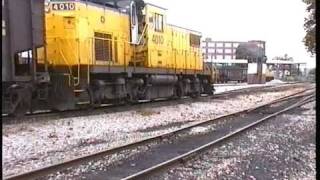 Alco C415 switching coal cars at Ohio River Terminal Huntington WV 1997 [upl. by Egoreg764]