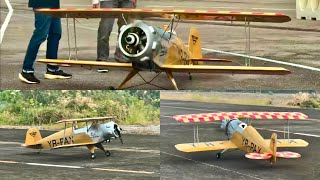 Crosswind takeoff amp Thrilling landing  CY Bu133 Bucker Jungmeisler Biplane wNGH 150R5 Engine [upl. by Wallace]