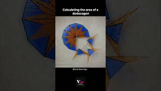 Learn how to calculate the area of a dodecagon 12sided polygon with a simple formula 📐✨ vcan [upl. by Lad200]