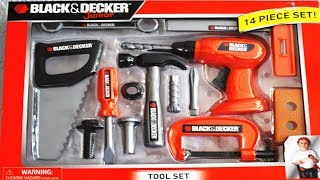 toy tool set power tool toy bench set fun for kids videos Compilation [upl. by Brenton282]