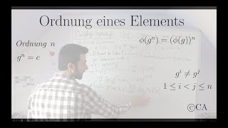 Ordnung Element geht auf Element derselben Ordnung Isomorphismus  Beweis Algebra Gruppentheorie [upl. by Don]