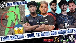 BGIS Soul 🚀 Hckers 😱 tx blind gdr Shocking 1v3 Semifinals [upl. by Favata]