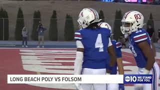 High School Football  Folsom Bulldogs upend Long Beach Poly Jackrabbits 6320 [upl. by Uta]