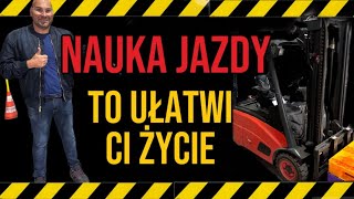 Nauka Jazdy wózkiem widłowym  jezdniowym  tak zdasz egzamin UDT [upl. by Einahpad]