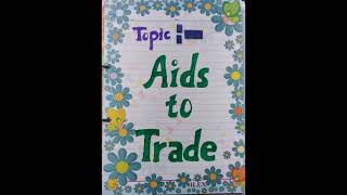 Aids to trade Banking amp Transportation File Project Business studies Class 11 [upl. by Siahc355]