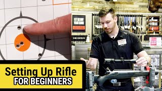 Setting Up Rifle Scope and Sighting In for Beginners [upl. by Erdnoid828]