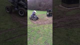 4 year old on electric quad 36v 1000w [upl. by Nylarej]