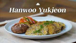 Recipe Hanwoo Yukjeon [upl. by Llesirg949]