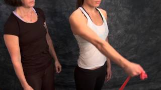 Shoulder Theraband Flexion Abduction Scaption [upl. by Kiryt]