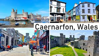 Wales  Caernarfon  1 day  Walking tour  Caernarfon Castle  Palace Street  Castle Square [upl. by Buseck]