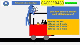 CACES®R489 préparation test théorique caces bacpro logistique logistics [upl. by Esyla]